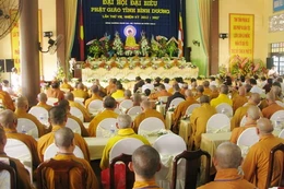 Bình Dương: Tổ chức trọng thể Đại hội đại biểu Phật giáo tỉnh lần VIII